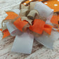 Fall Decoration Gifts - Polka Dot Pumpkin Door Hanger - Fall Thanksgiving Grapevine Wreath - Halloween Door Hanger Oversized Bow Jute Burlap Door Decor