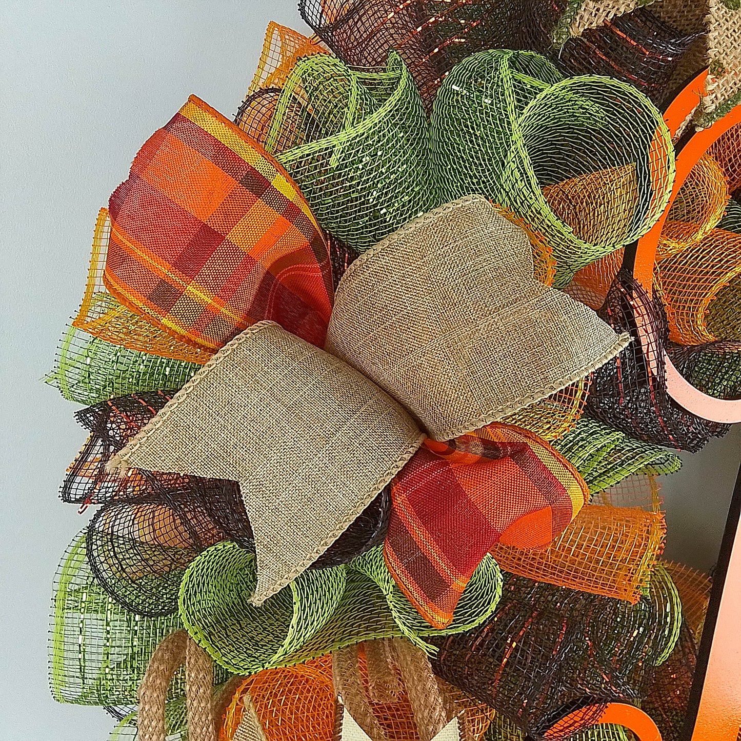 Fall Monogram Wreath, Autumn Thanksgiving Decor, Perfect Housewarming Gift