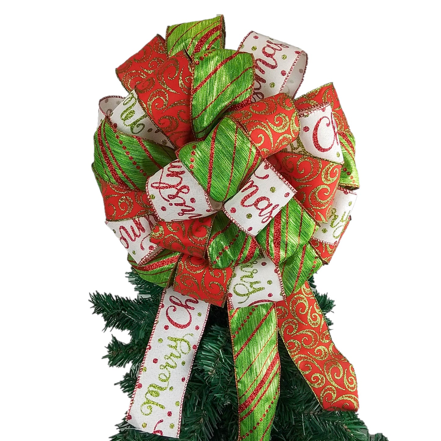 Christmas Wreath | Christmas Decoration | Red Lime Green White