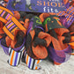 If the Shoe Fits Witch Halloween Wreath - Front Door Mesh Wreath - Black Orange Purple