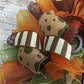 Fall Wreaths | Thanksgiving Monogram Moss Green Door Wreath - F1