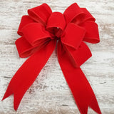 Outdoor Christmas Bow for Fence Posts, Wreaths and More - Garland Window Embellishment - Farmhouse Extra