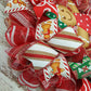 Girl Gingerbread Wreath | Outdoor Christmas Wreath | Mesh Front Door Wreath |