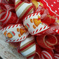 Girl Gingerbread Wreath | Outdoor Christmas Wreath | Mesh Front Door Wreath |