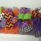Halloween Garland for Staircase or Mantle - Mantel Decor - Purple Orange Lime Green Black White H2