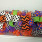 Halloween Garland for Staircase or Mantle - Mantel Decor - Purple Orange Lime Green Black White H2
