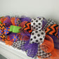 Halloween Garland for Staircase or Mantle - Mantel Decor - Purple Orange Lime Green Black White H2