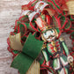 Nutcracker Christmas Wreath - Nut Cracker Front Door Decor