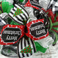 Festive Red, Green & White Christmas Wreath, Seasonal Decor