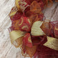 Christmas Door Wreath in Burgundy and Gold | Classic Holiday Elegance