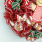 Girl Gingerbread Wreath | Outdoor Christmas Wreath | Mesh Front Door Wreath |