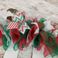 Christmas Elf Skirt and Legs Mesh Wreath | Red White Emerald Green