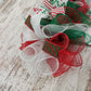 Christmas Elf Skirt and Legs Mesh Wreath | Red White Emerald Green