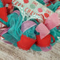 Pink Christmas Wreaths - Non Traditional Wreath Ideas - Christmas Turquoise Decor - Red Blue Xmas