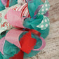 Pink Christmas Wreaths - Non Traditional Wreath Ideas - Christmas Turquoise Decor - Red Blue Xmas