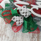 Custom Christmas Wreath | Mesh Wreath Red Emerald Green Silver : C4