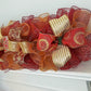 Staircase Christmas Garland for Mantle or Front Porch - Mantel Decor - Burgundy Gold