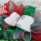 Custom Christmas Wreath | Mesh Wreath Red Emerald Green Silver : C4