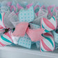 Pastel Pink Garland, Burlap and Deco Mesh Decor, Festive Ribbon Home Decoration