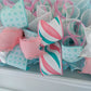 Pastel Pink Garland, Burlap and Deco Mesh Decor, Festive Ribbon Home Decoration