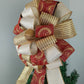 Christmas Tree Bows | Tree Topper Bows | Burgundy Ivory Gold Bow