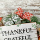 Thankful Grateful Wreath - Blessed Thanksgiving Deco Mesh Front Door Wreath