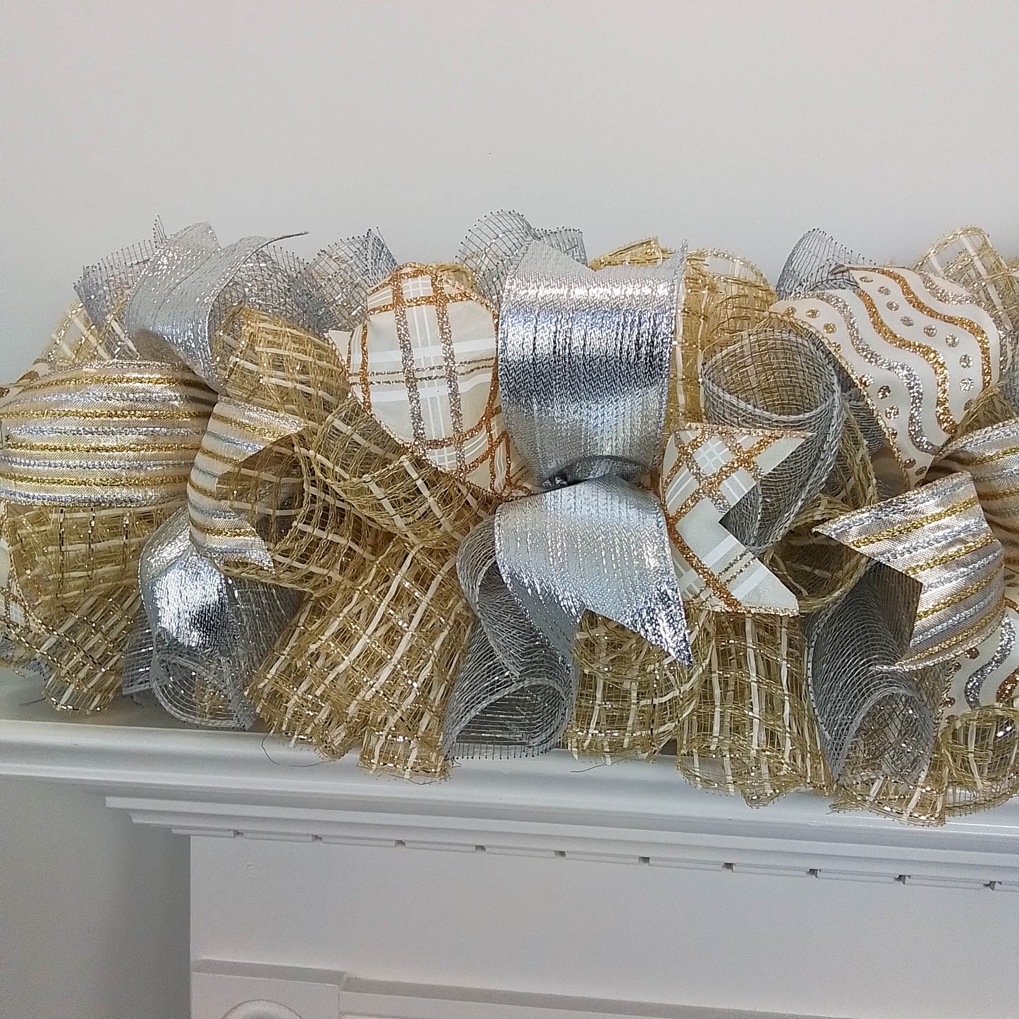 Bows for Christmas Trees | Gold and Silver Bow | Tree Bow