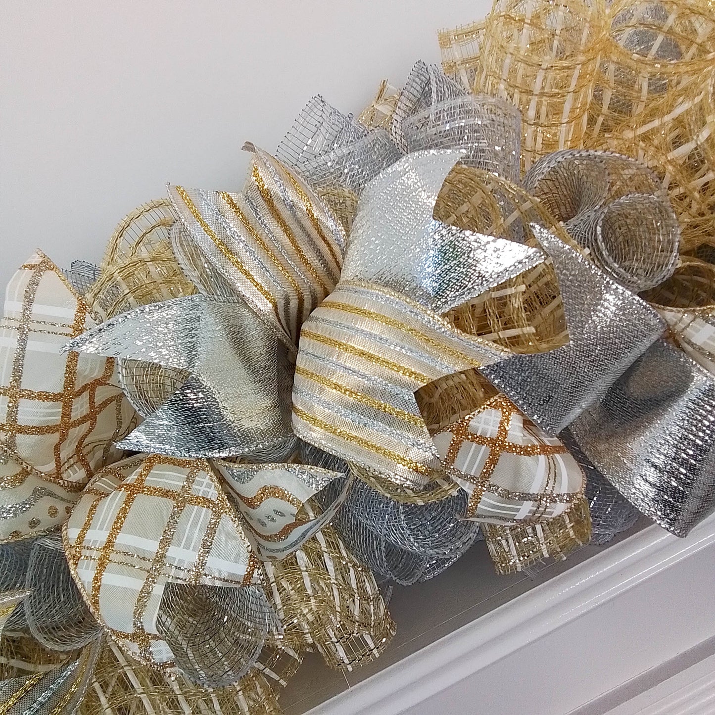 Bows for Christmas Trees | Gold and Silver Bow | Tree Bow