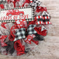 Buffalo Plaid Valentines Wreath - Loads of Love - Valentine's Day Decor