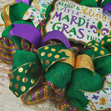 It's A Mardi Gras Thing Wreath, Louisiana Inspired Decor, Versatile Indoor/Outdoor Fat Tuesday Design