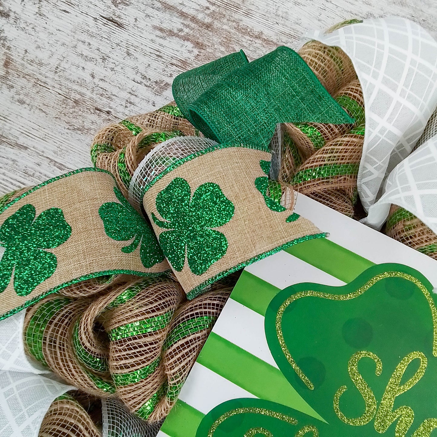 St. Patrick's Wreath - Shamrock Front Door