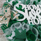 St Patricks Wreaths for Front Door, Home Sweet Home Green White