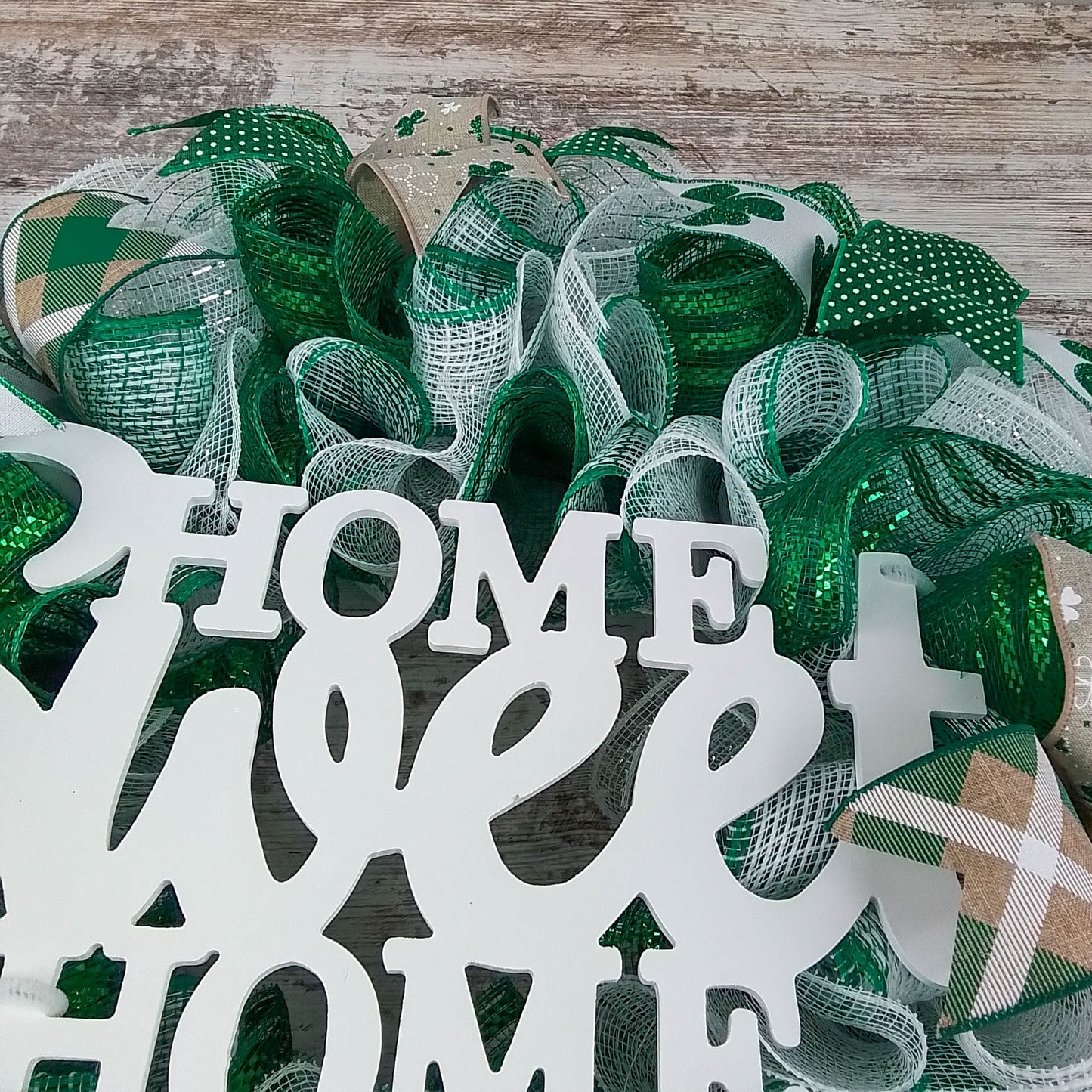St Patricks Wreath - Saint Patrick's Home Sweet Home Decor