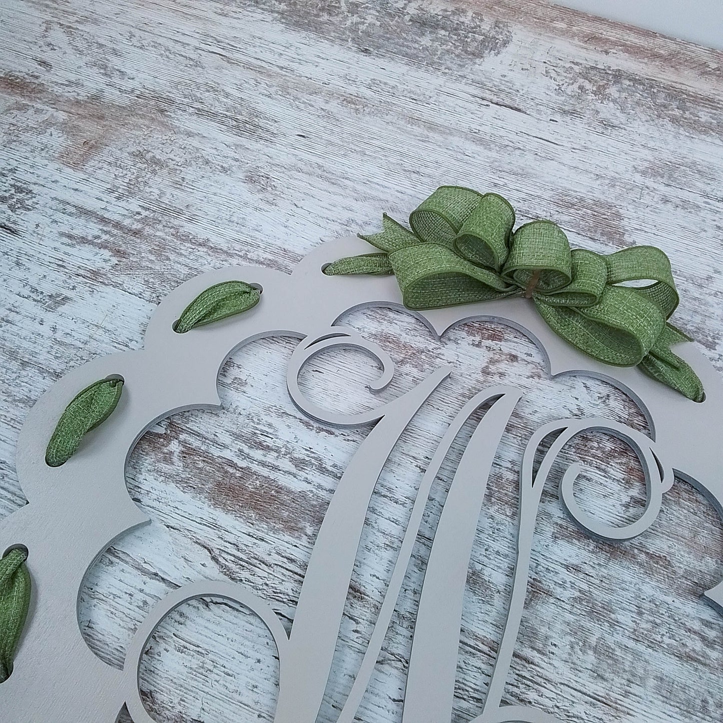 Monogram Door Hanger, Personalized Wooden Decor, Housewarming Gift Idea