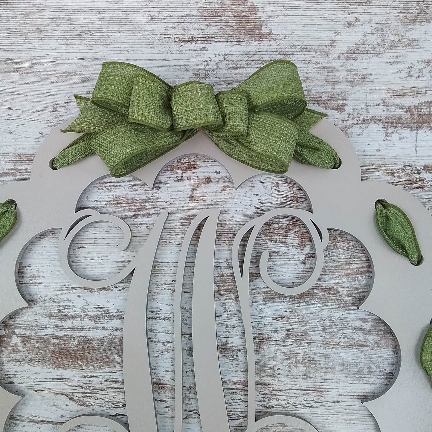 Monogram Door Hanger, Personalized Wooden Decor, Housewarming Gift Idea