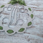 Monogram Door Hanger, Personalized Wooden Decor, Housewarming Gift Idea