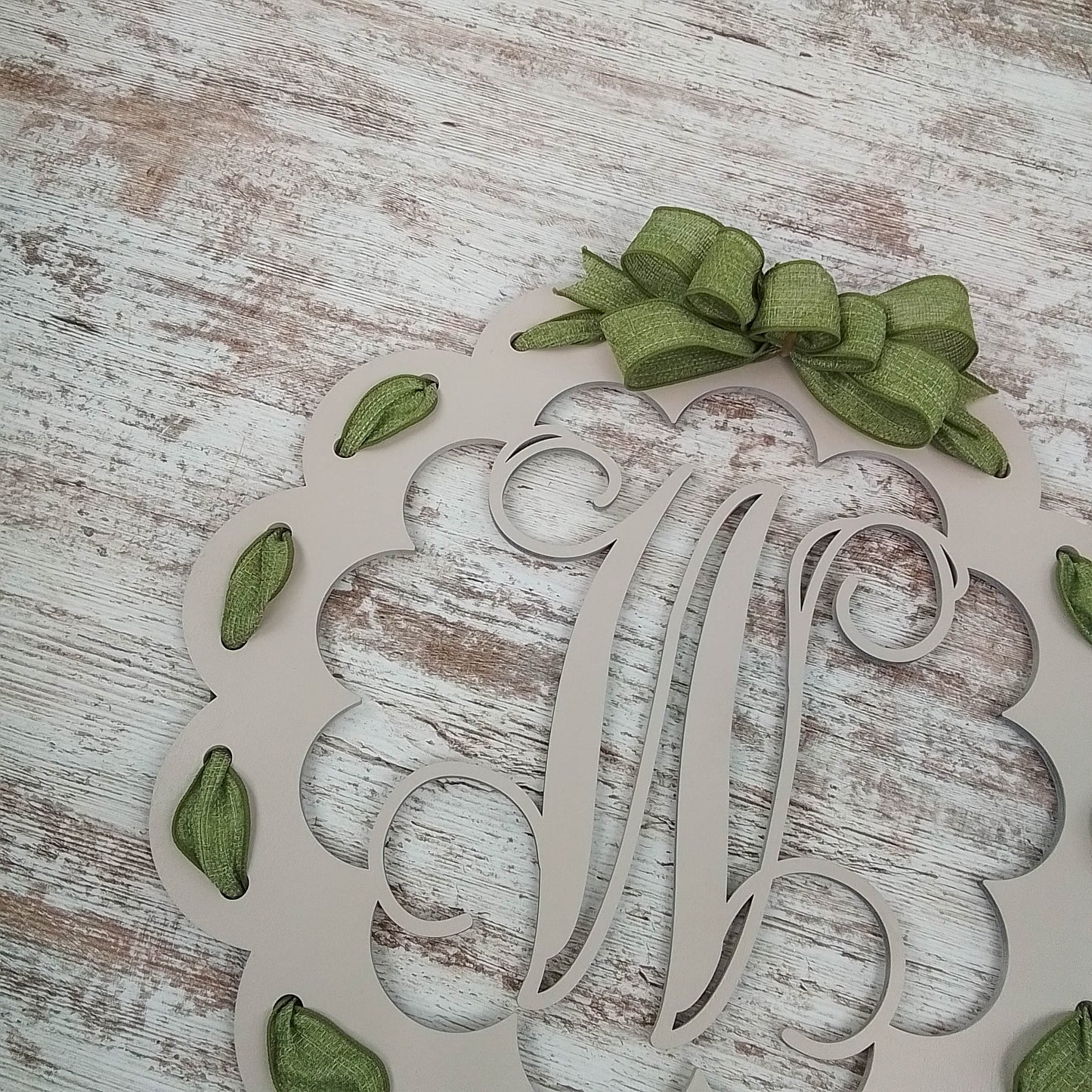 Monogram Door Hanger, Personalized Wooden Decor, Housewarming Gift Idea