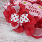 Bee Mine Valentine's Day Wreath - Red White V-Day
