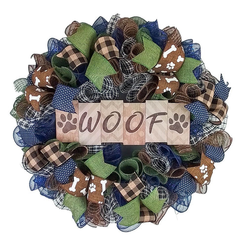 Dog Lovers Wreath - Rustic Pet Shelter Decor - Perfect Gift for New Pet Owners