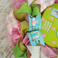 Camper Wreath - Camping Spring Summer Welcome Deco Mesh Wreath - Pink Turquoise Lime Green