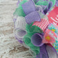 Welcome Floral Welcome Wreath - Everyday Watercolor Spring Decor - Wedding Gift - Purple Mint Pink