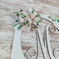 Personalized Door Hanger, Magnolia Monogram Decor, Customizable Floral Wreath