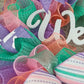 Easter Front Door Wreaths for Decoration - Welcome Porch Decor - Purple Lavender Pink Mint Green