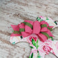 Christian Cross Door Hanger, Floral Birch Wood Decoration, Spiritual Home Décor