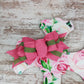 Christian Cross Door Hanger, Floral Birch Wood Decoration, Spiritual Home Décor