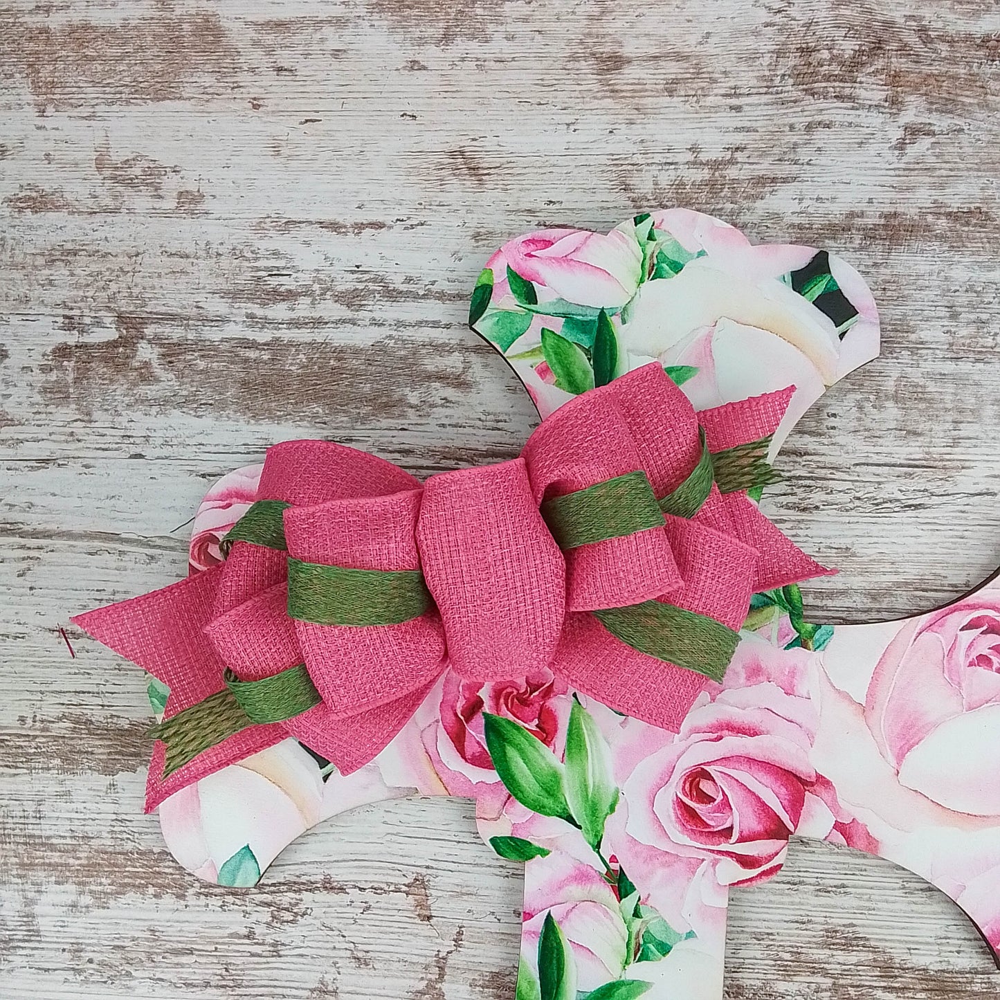 Christian Cross Door Hanger, Floral Birch Wood Decoration, Spiritual Home Décor