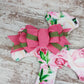 Christian Cross Door Hanger, Floral Birch Wood Decoration, Spiritual Home Décor