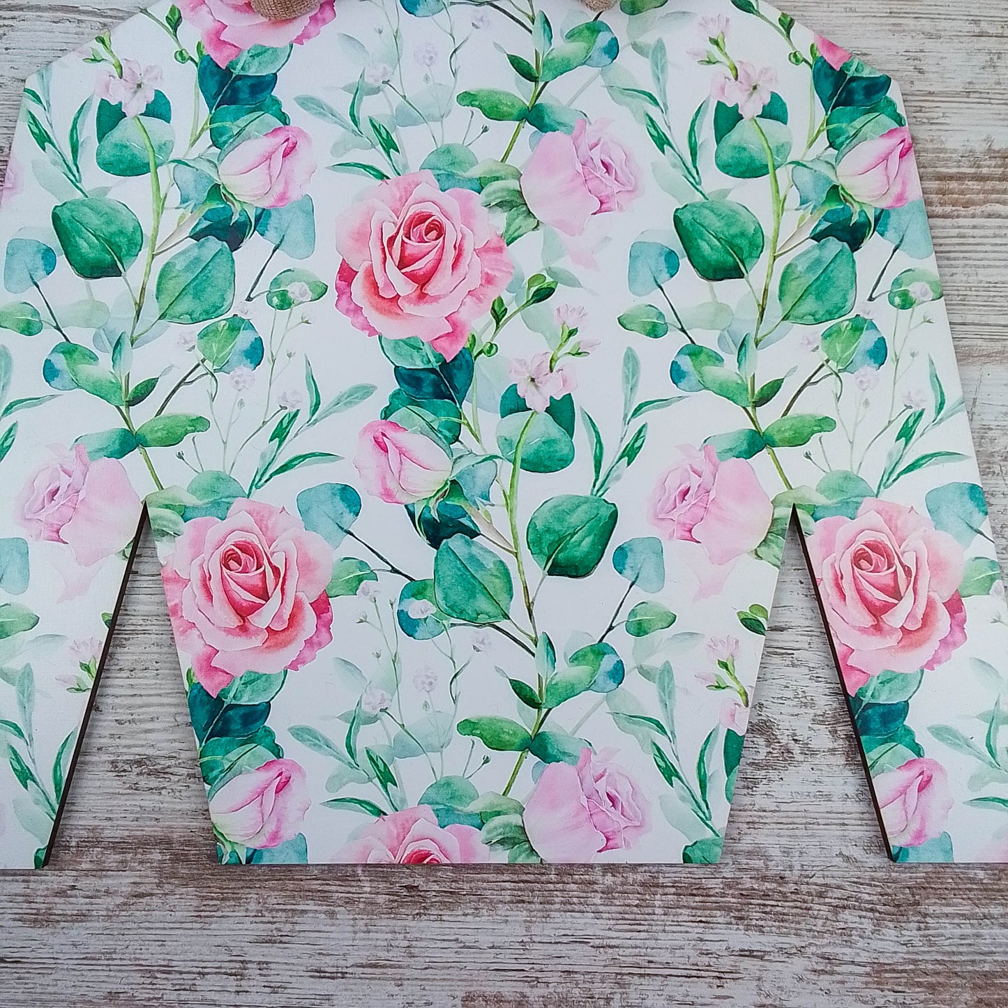 Kentucky Derby Door Hanger, Rose Pattern Jockey Silk, Equestrian Decor