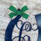 Kentucky Derby Door Hanger, Personalized Horseshoe Monogram