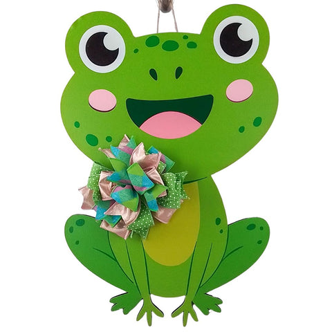 Frog Door Hanger, Children's Birthday Gift, Spring Festival Decoration